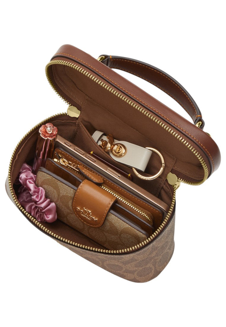 Coach Rainer Crossbody Bag 18 In Signature Canvas - Tan/Brown