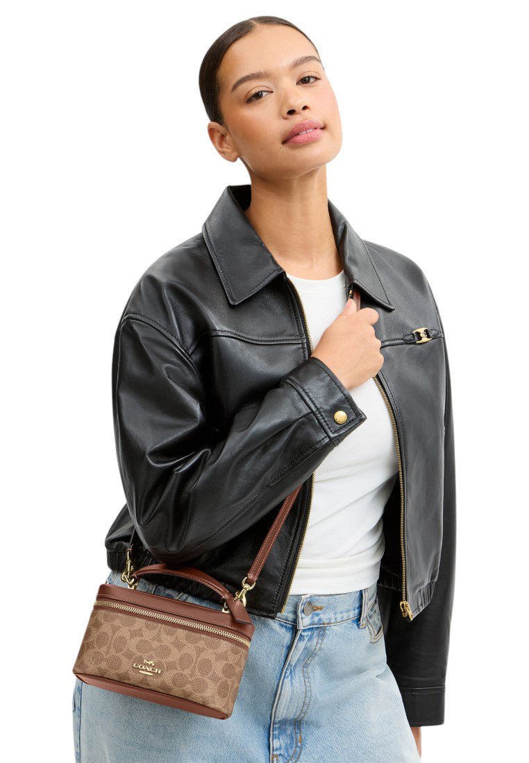 Coach Rainer Crossbody Bag 18 In Signature Canvas - Tan/Brown