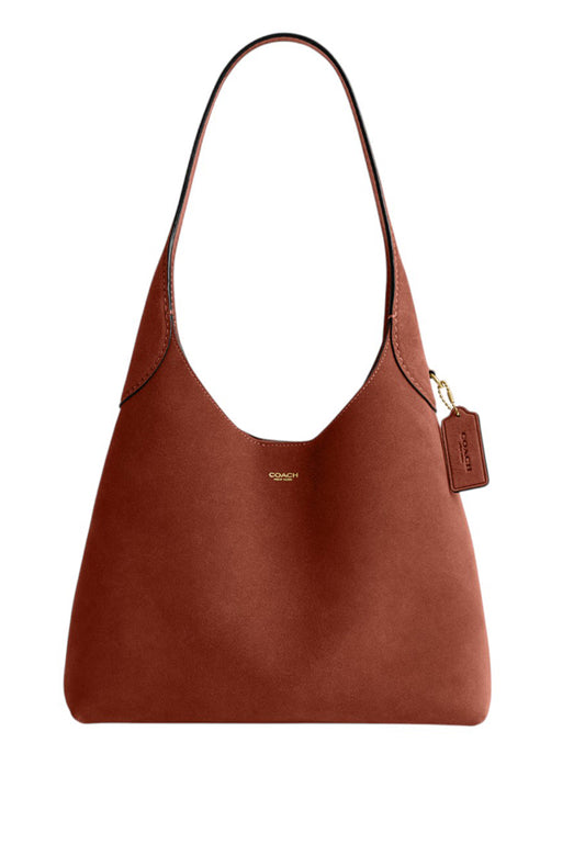 Coach Suede Brooklyn Shoulder Bag 28 - Clay