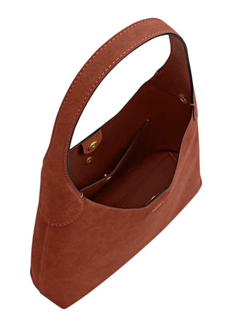 Coach Suede Brooklyn Shoulder Bag 28 - Clay