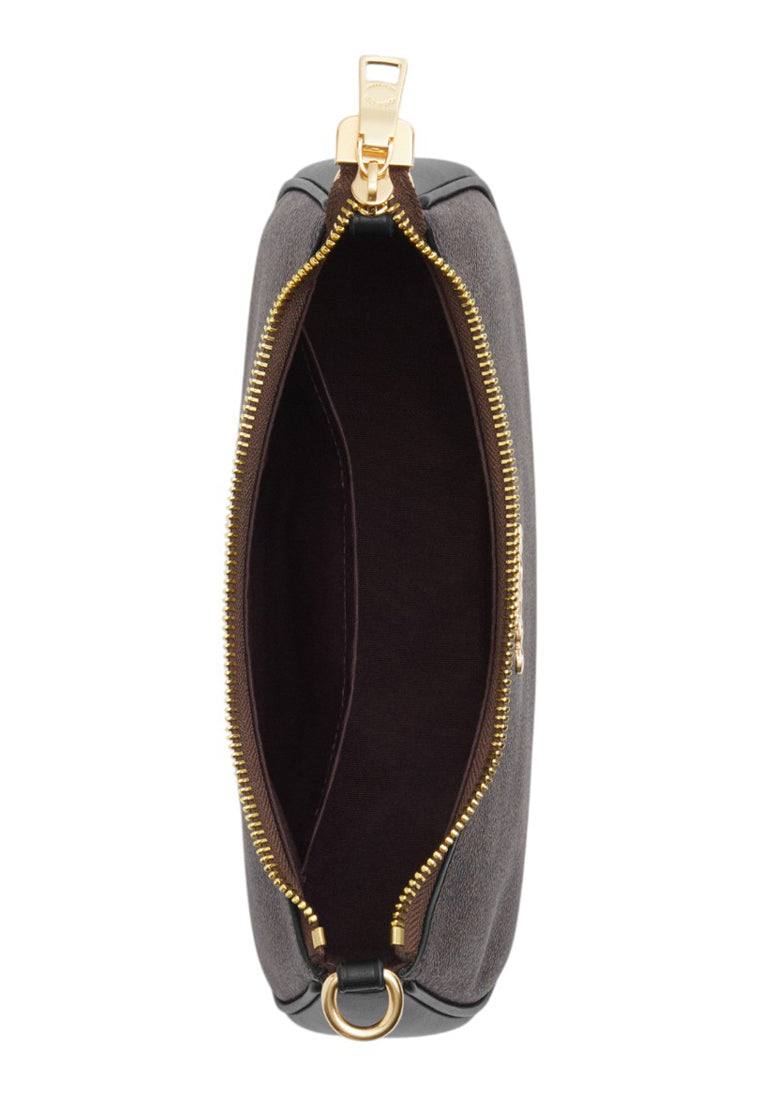 Coach Teri Shoulder Bag In Signature Canvas - Walnut/Black