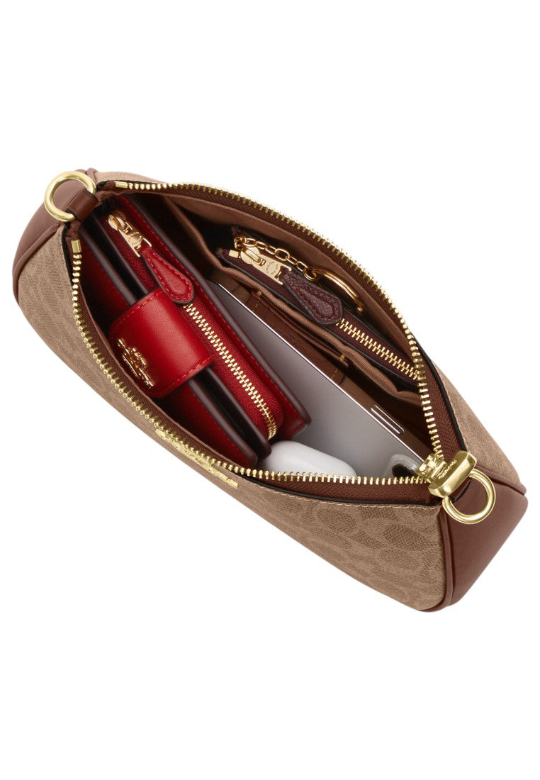 Coach Teri Shoulder Bag In Signature Canvas - Tan/Brown