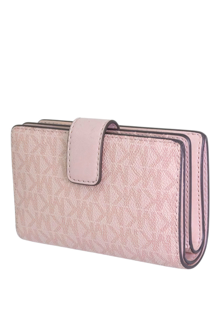 Michael Kors Jet Set Travel Medium Bifold Zip Coin Wallet - Powder Blush