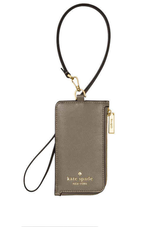 Kate Spade Card Case Lanyard - Oyster Shell
