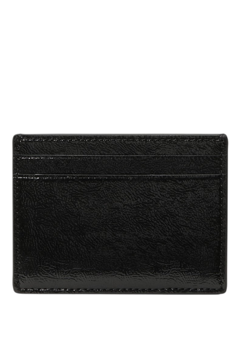 Kate Spade Bridget Crinkle Patent Small Slim Card Holder - Black
