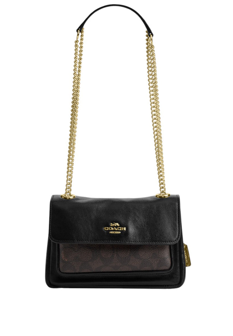 Coach Elodie Crossbody Bag 18 In Signature Canvas - Walnut/Black