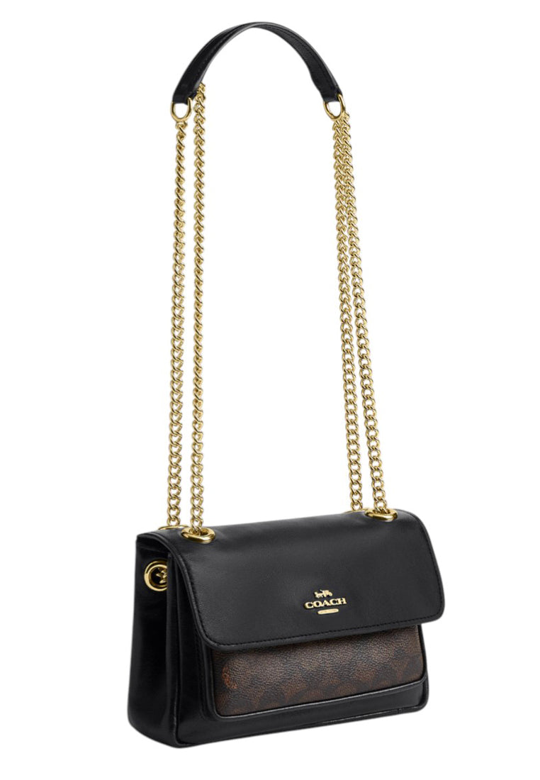 Coach Elodie Crossbody Bag 18 In Signature Canvas - Walnut/Black