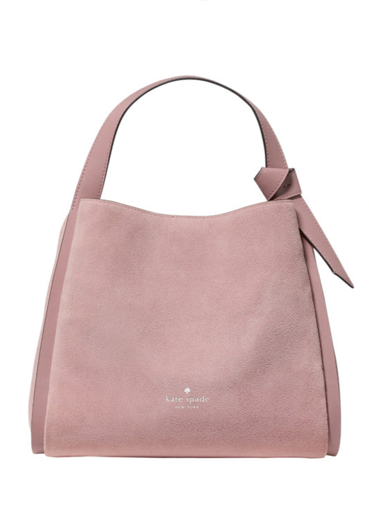 Kate Spade Knott Suede Convertible Carryall - Dusk Rose