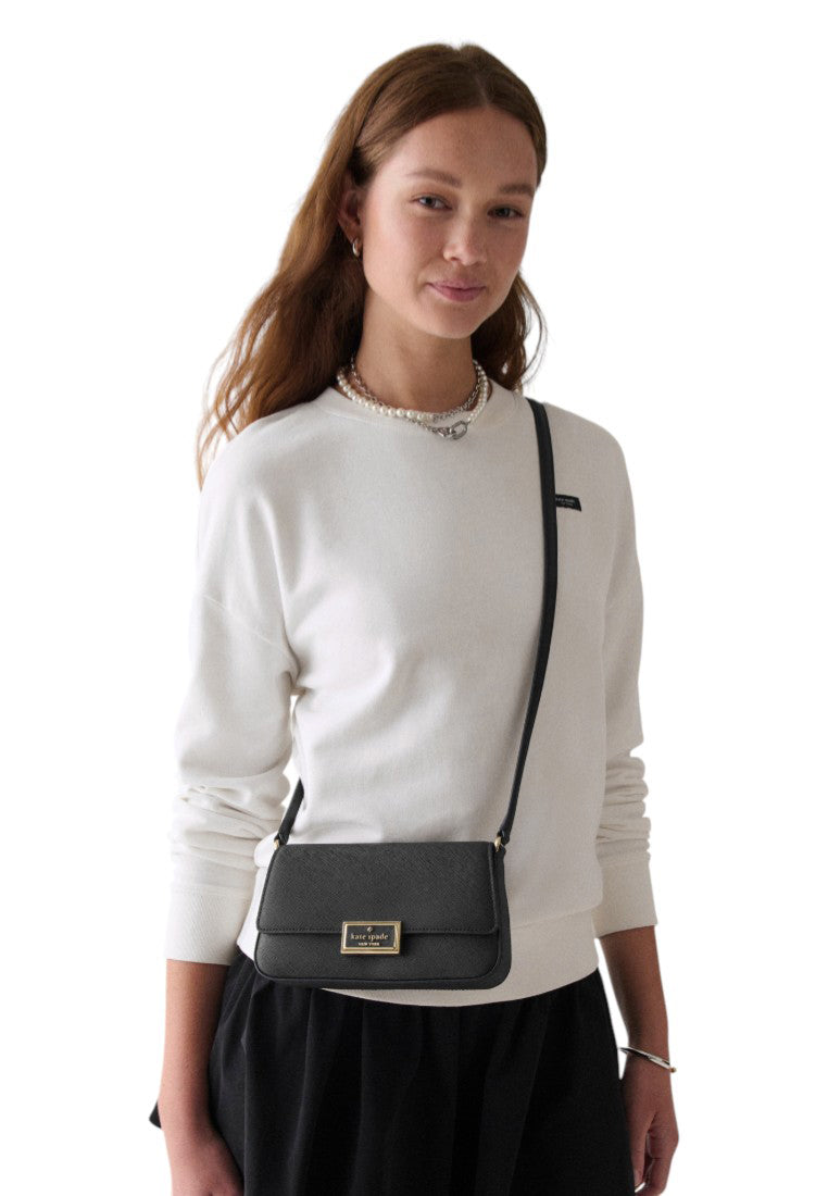 Kate Spade Reegan Mini Flap Crossbody - Black