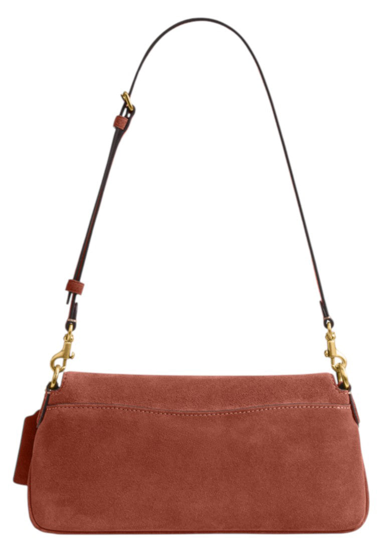 Coach Suede Jet Shoulder Bag - Clay