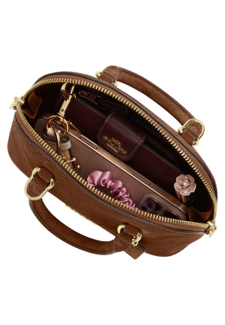 Coach Lara Mini Satchel Bag - Brown