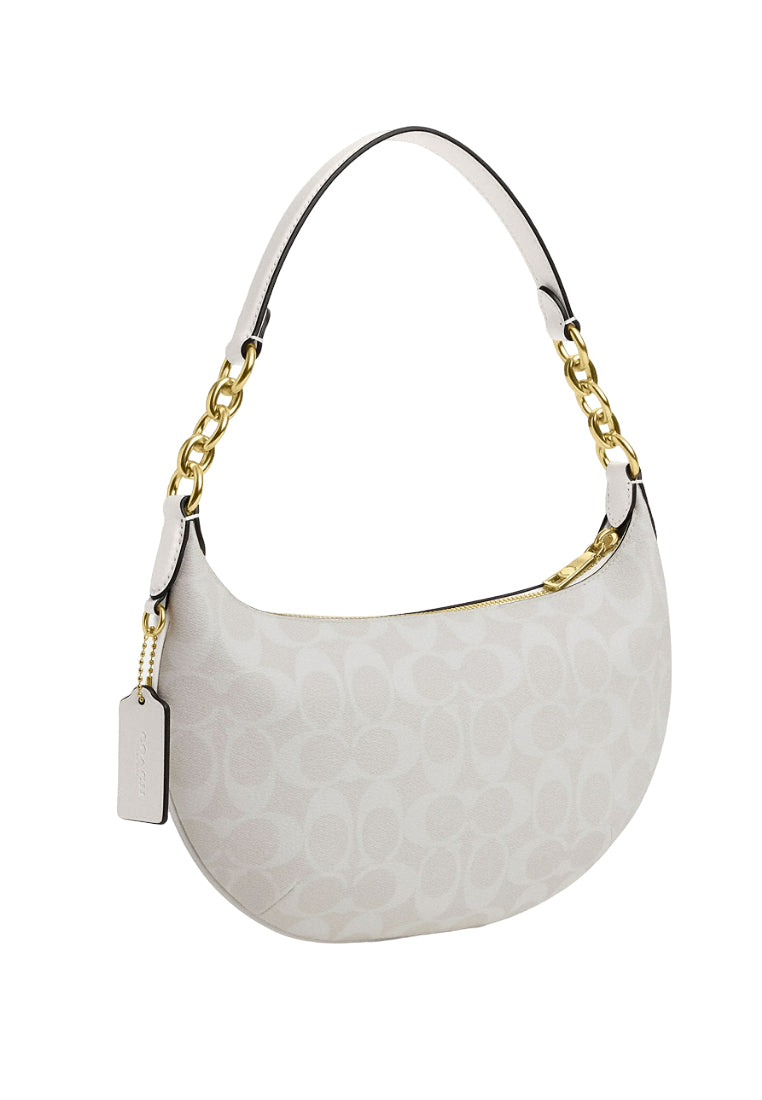 Coach Payton Hobo In Signature Canvas White