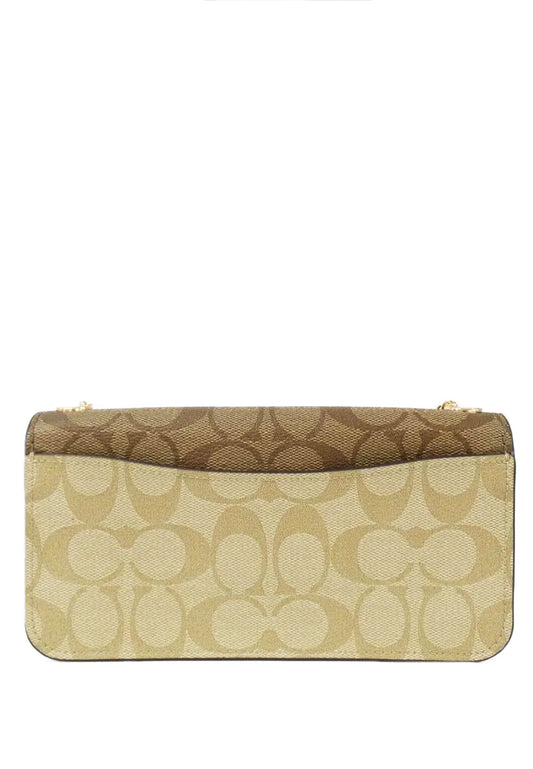 Coach Morgan Crossbody Blocked Signature Canvas - Light Brown