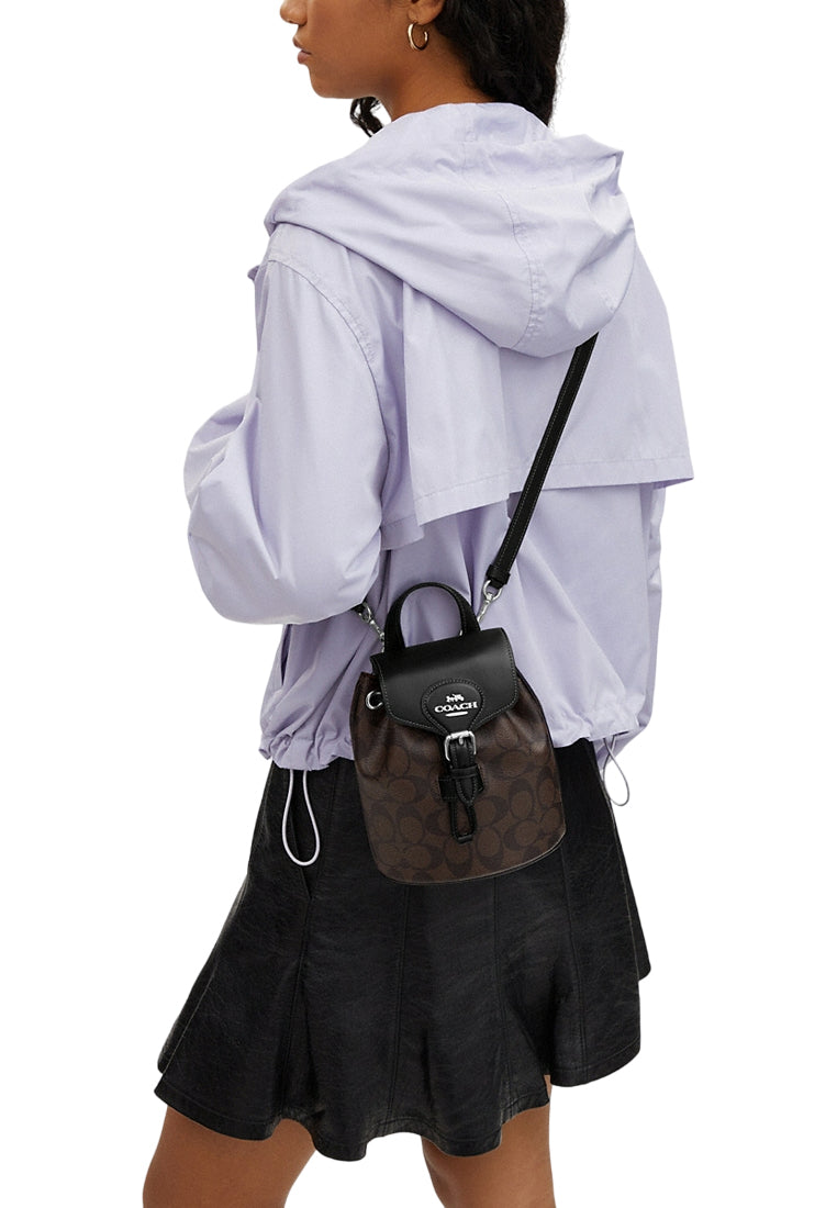 convertible mini backpack in signature canvas Coach Amelia Convertible Backpack In Signature Canvas