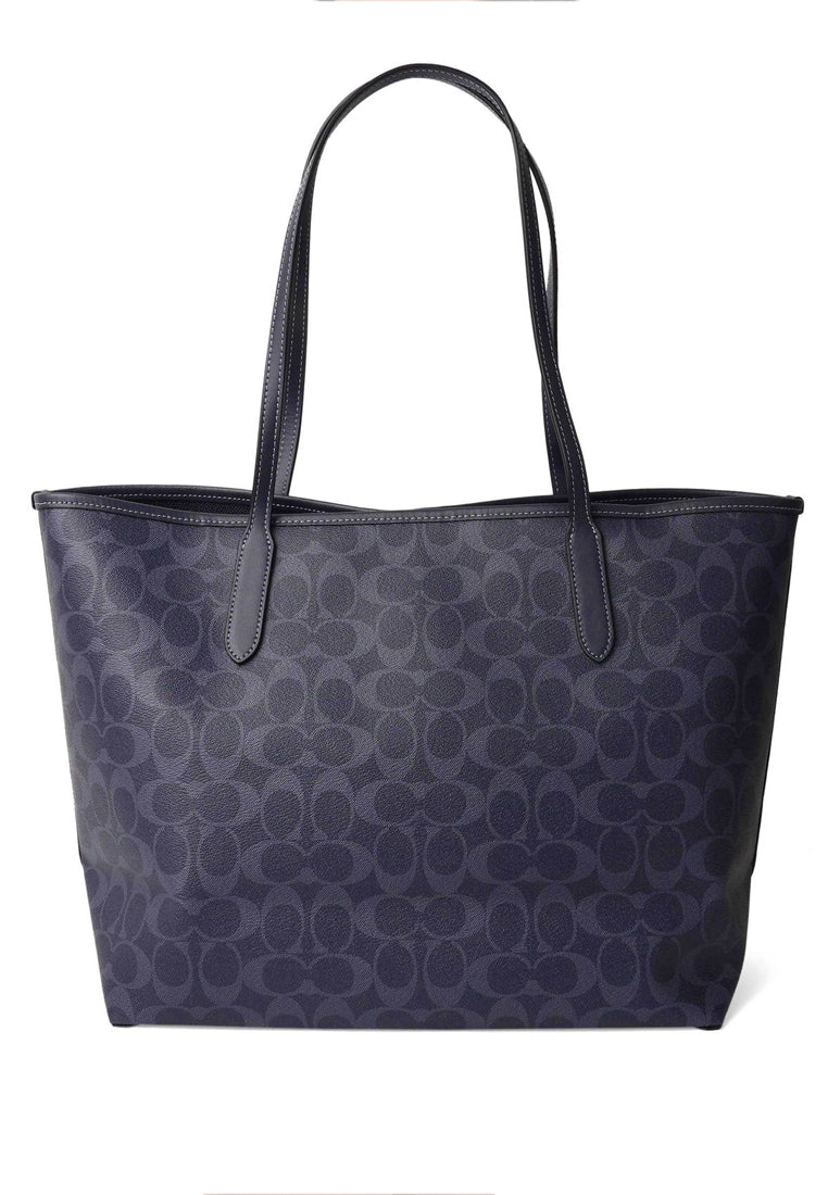 Coach City Tote In Signature Canvas - Denim/Midnight Navy – Haute