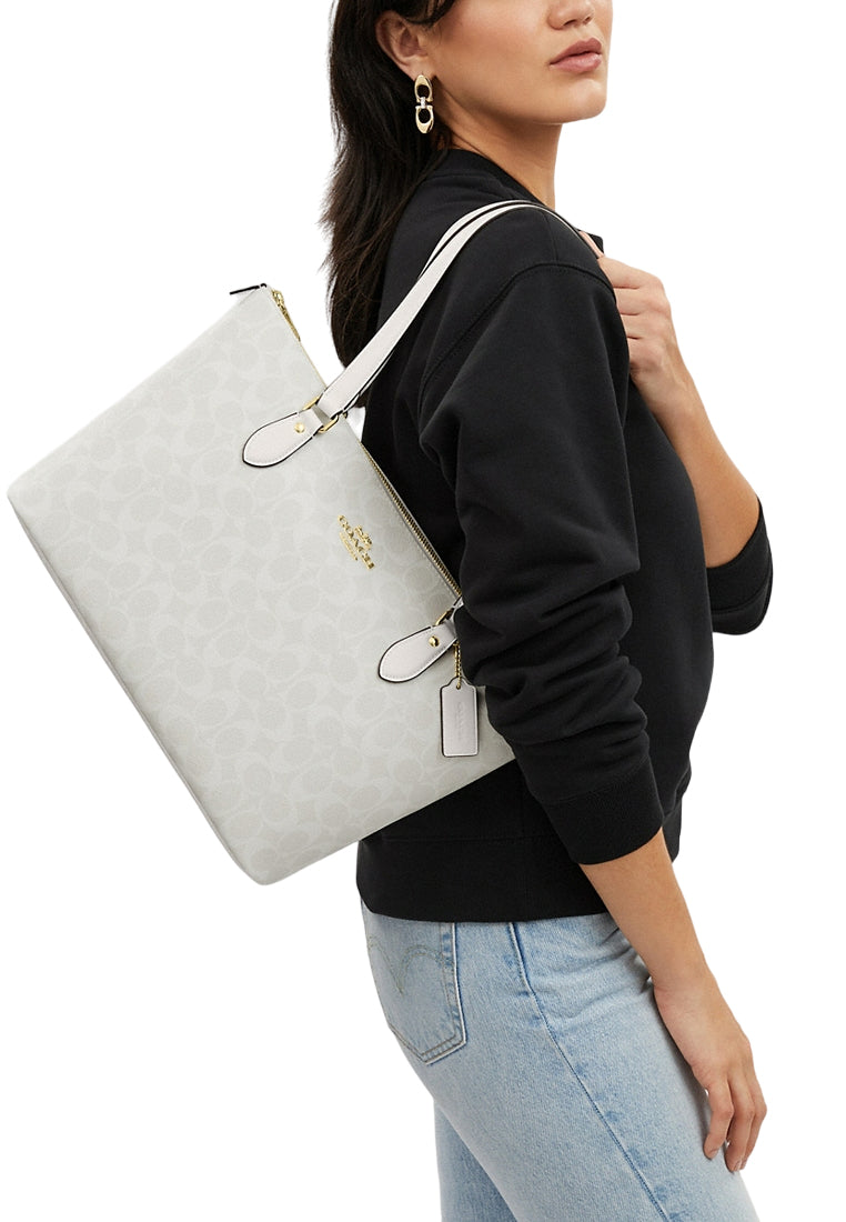 Coach tote white outlet